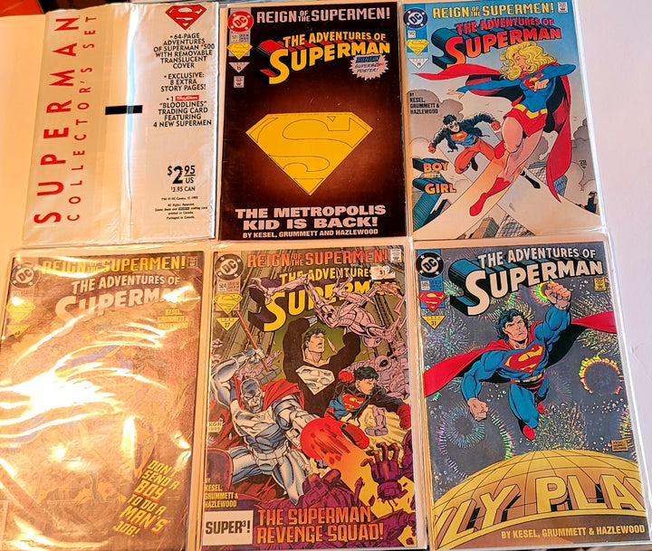 The Adventures of Superman 500-505 DC Comic Book Collection
