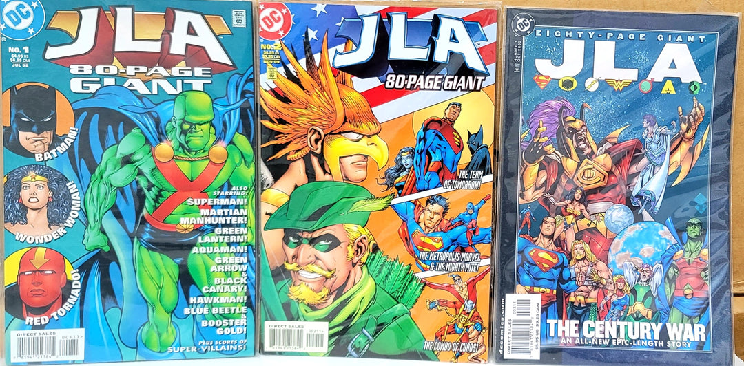 JLA 80 Page Giant DC Comics Issue #1, 2, 3 Vol 1