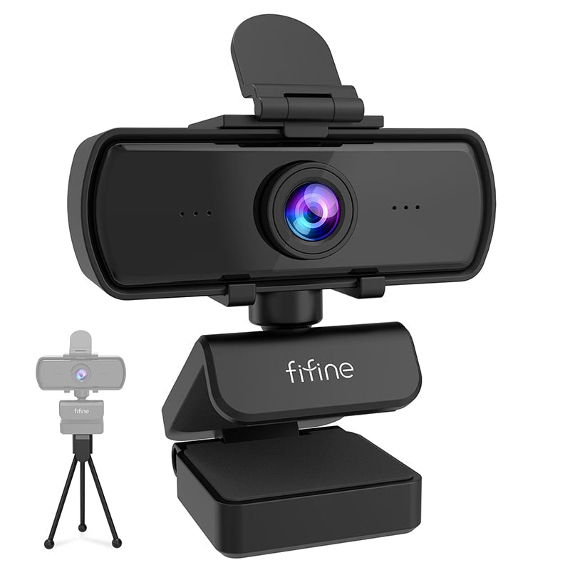 1440p Full HD PC Webcam w Microphone, tripod, for USB Desktop & Laptop, Live Streaming Webcam: Video Calling-K420