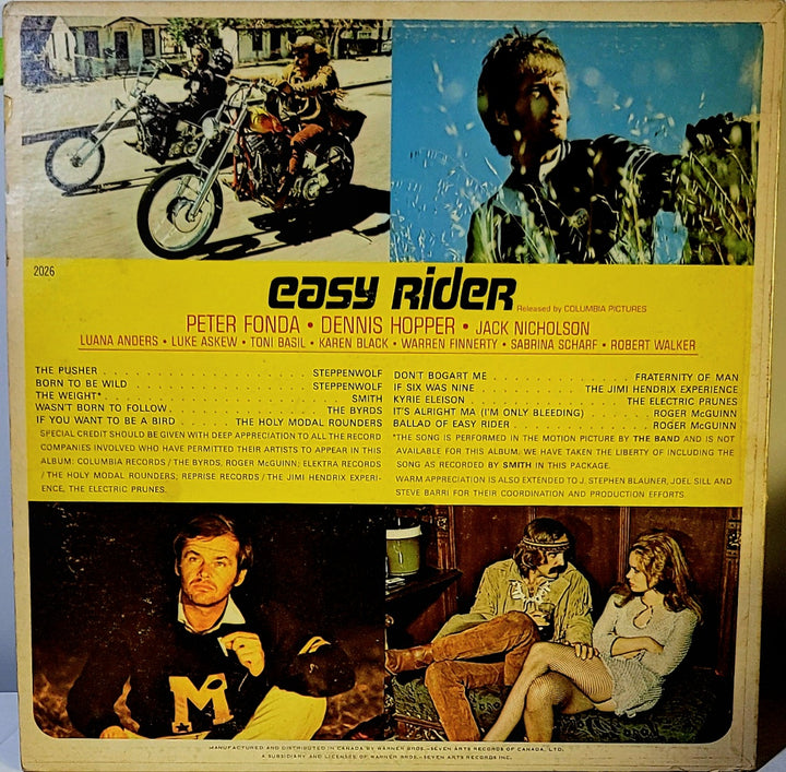 Easy Rider LP Vinyl Record(Music From The Soundtrack)