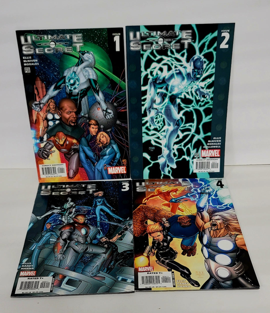 Ultimate Secret Comic Book Rare Lot #1-4 Fantastic Four Thor Iron Man