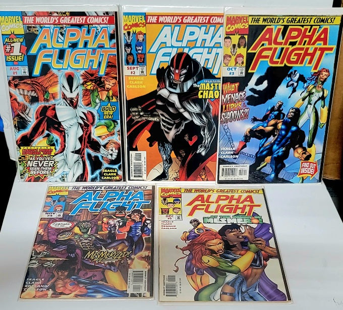Alpha Flight #1- 5  Marvel Comic Book Collection 1997