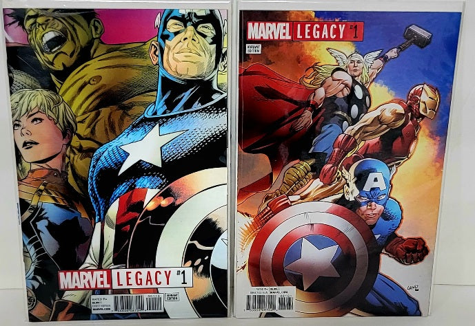 Marvel Legacy #1 & #1 first issue! Thor Hulk Cap Iron Man