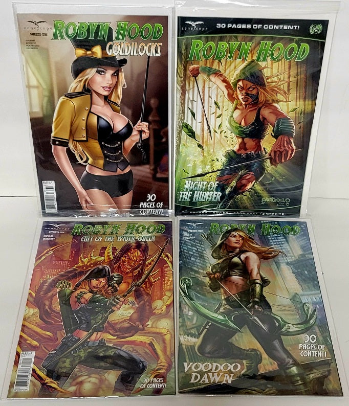 Robyn Hood #1 Comics - 4 Issues: Spider Queen, Voodoo Dawn, Goldilocks ++