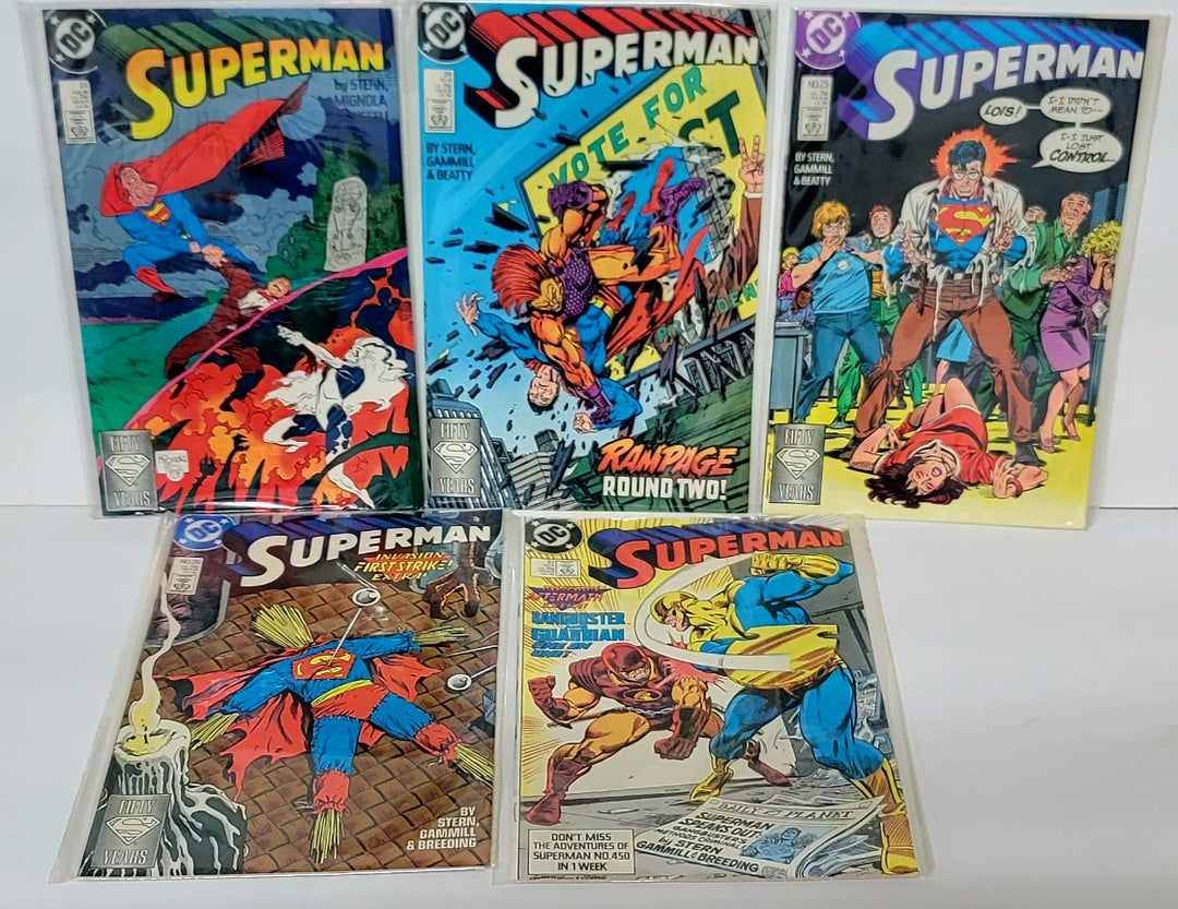 动作漫画超人复古 1975 年 DC 漫画 #453 476
