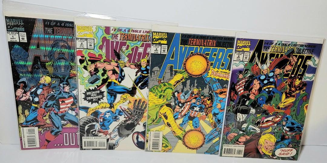 Marvel Comics Avengers 1-4 Mini Series The Termanatrix Objetivo 1ª aparición de Alioth