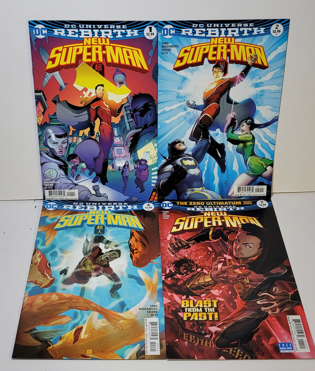 DC Universe Rebirth: New Superman 1, 2 ,4, 11 Comics