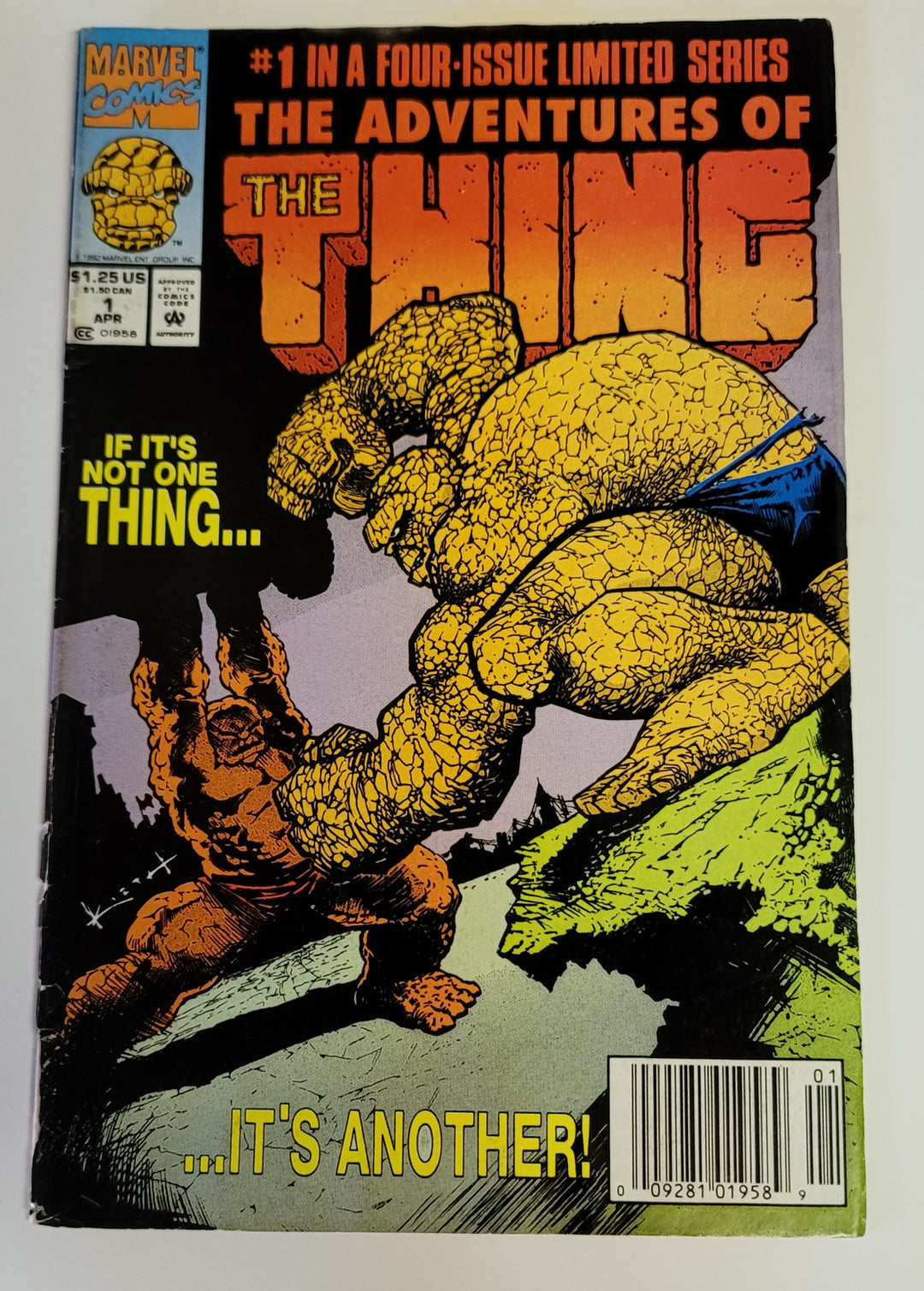 Las aventuras de The Thing Número 1 Marvel Comics