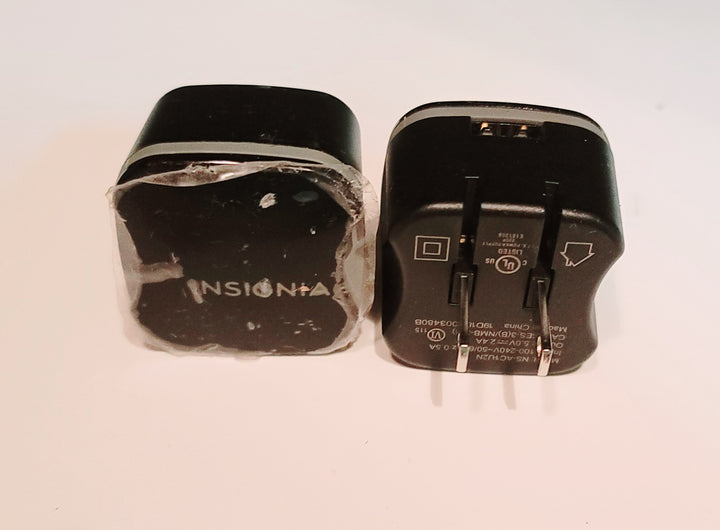 2 件装：Insignia NS-AC1U2N-C USB 壁式充电器 - 黑色 - 原始 OEM