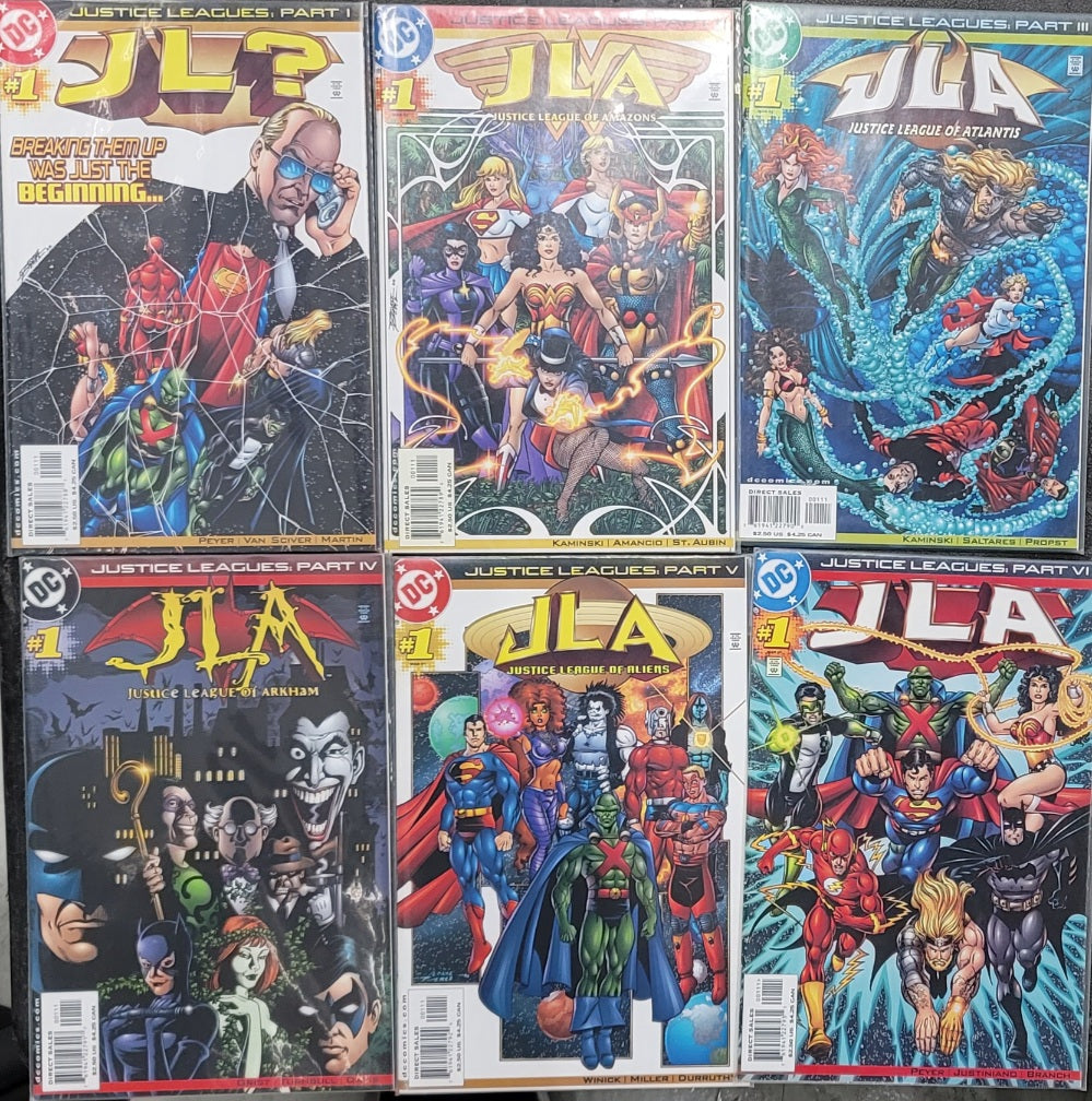 JLA #1 Issues 6 Series DC Comic Book Mini Collection