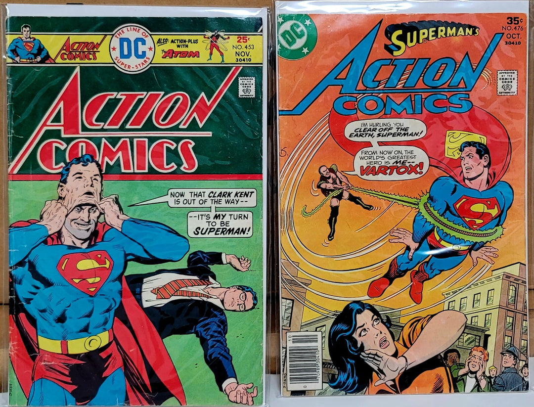 Action Comics Superman Vintage 1975 DC Comics #453 476