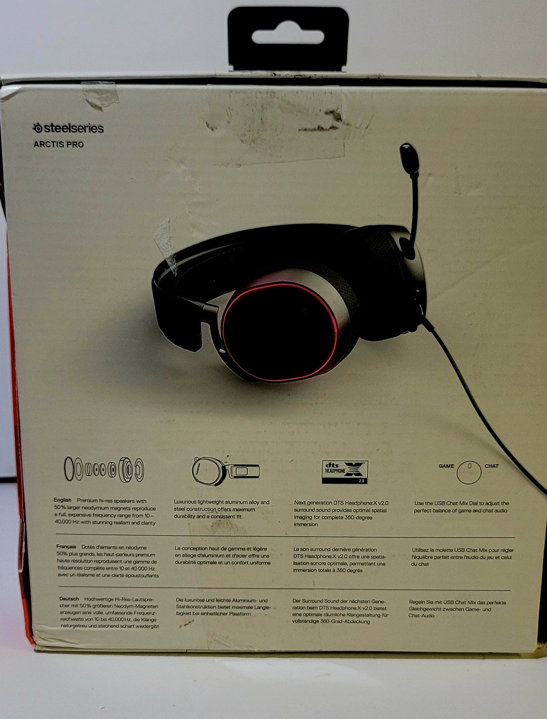 SteelSeries Arctis Pro Wired DTS Headphones: X v2.0 Gaming Headset PC PS4 61486