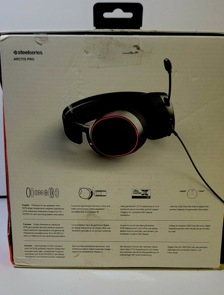 SteelSeries Arctis Pro 有线 DTS 耳机：X v2.0 游戏耳机 PC PS4 61486