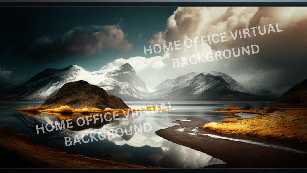 Zoom | Microsoft Teams Virtual Background: Modern Paradise Stunning Landscape HD 16:9 Digital Background