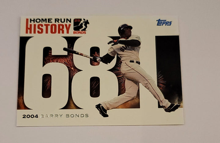 Home Run History 25 Bonds 68 Barry Bonds 2006 Topps