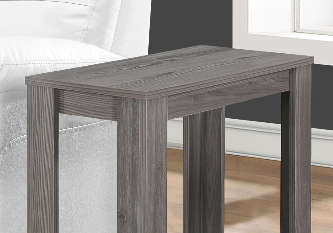 11.75" x 23.75" x 22" Grey Particle Board Laminate  Accent Table