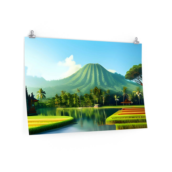 Bali Indonesia Artistic Landscape | 8K High Res Poster - 3 sizes | Premium Matte