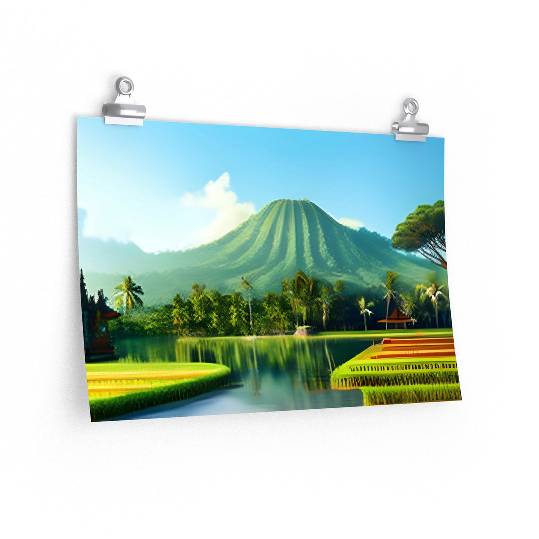 Bali Indonesia Artistic Landscape | 8K High Res Poster - 3 sizes | Premium Matte