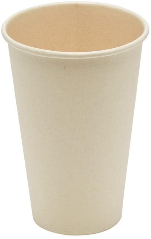 [1000 unidades] Vasos desechables biodegradables de 16 oz | Fibra natural ecológica | Tazas frías y calientes