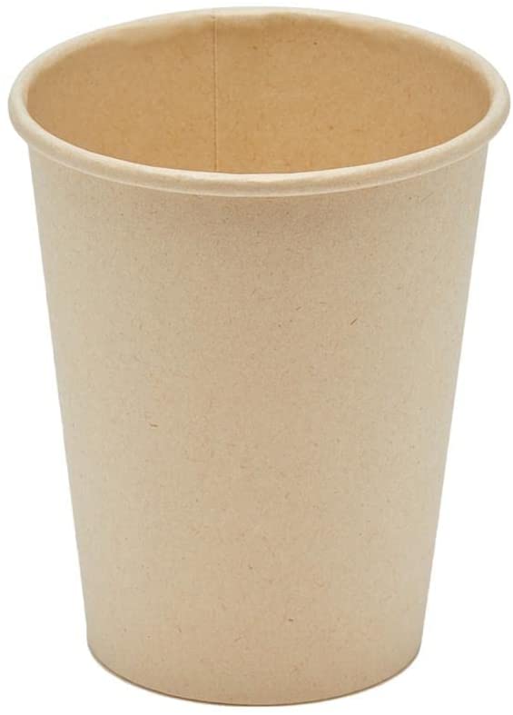 [150 unidades] Vasos desechables biodegradables de 9 oz de I.MTerra | Fibra natural ecológica | Tazas frías y calientes