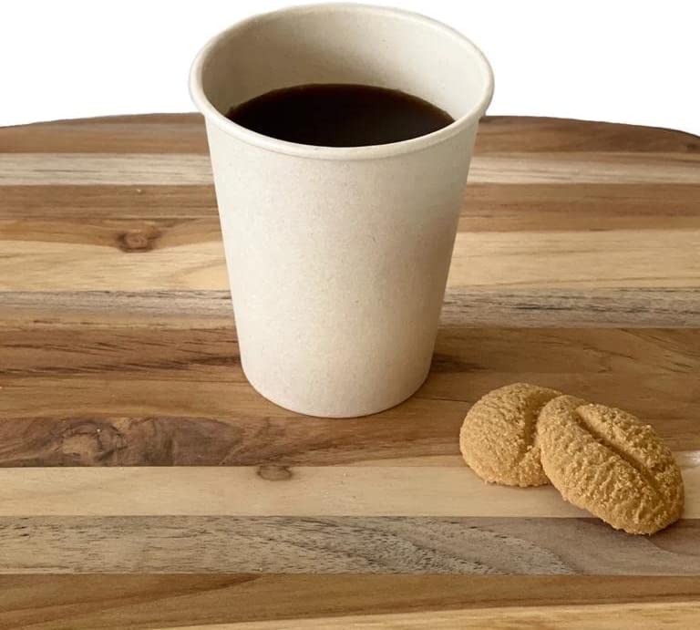 [150 Count] 16 oz Biodegrable Disposable Cups | Eco-Friendly Natural Fiber | Hot Cold Cups