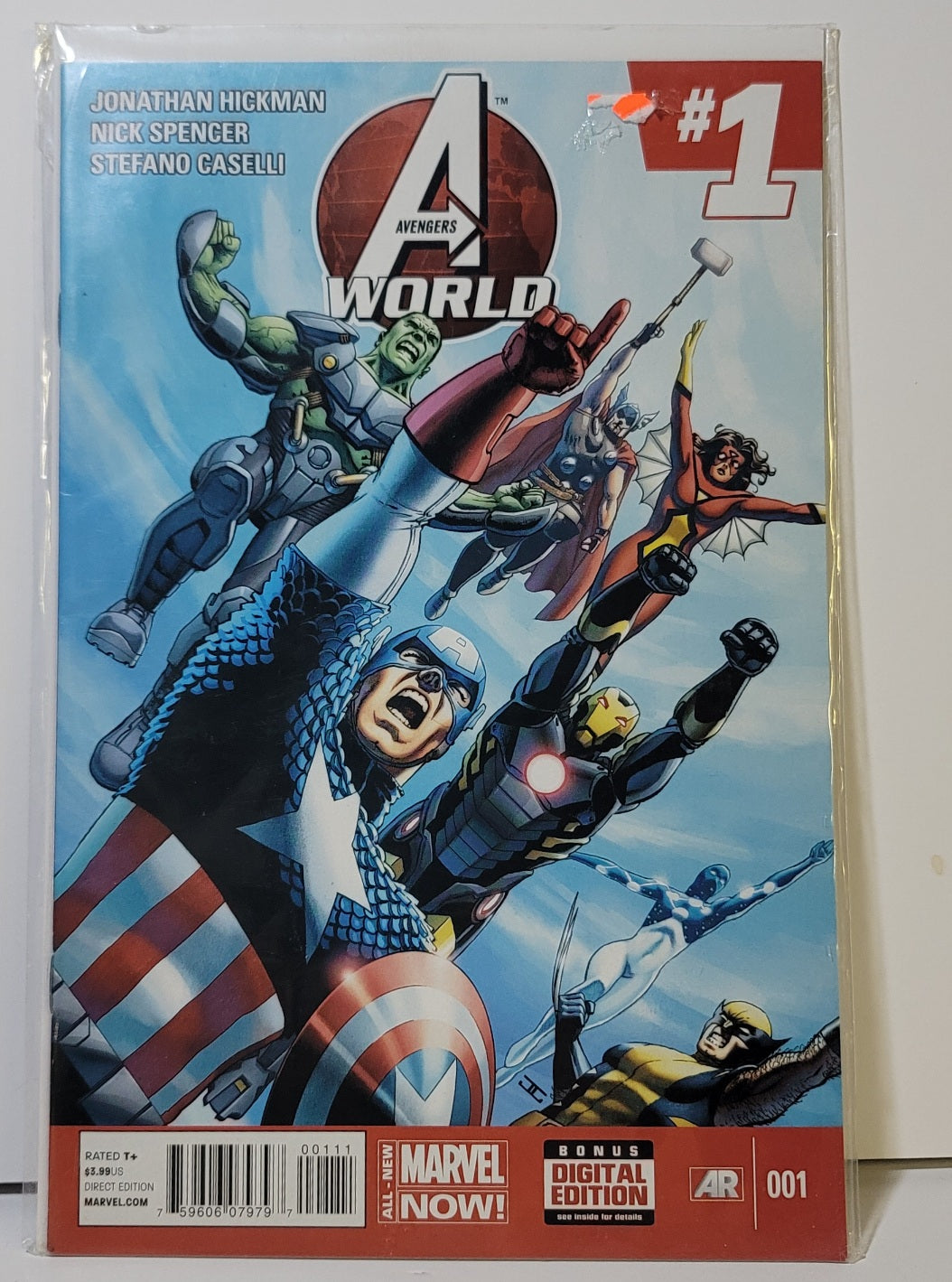 Avengers World #1 Issue Wolverine Hulk Thor Captain America + Digital