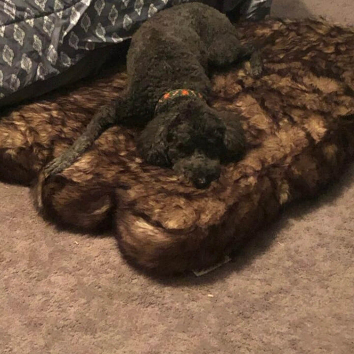 Laifug Faux Fur Dog Zipper Bed