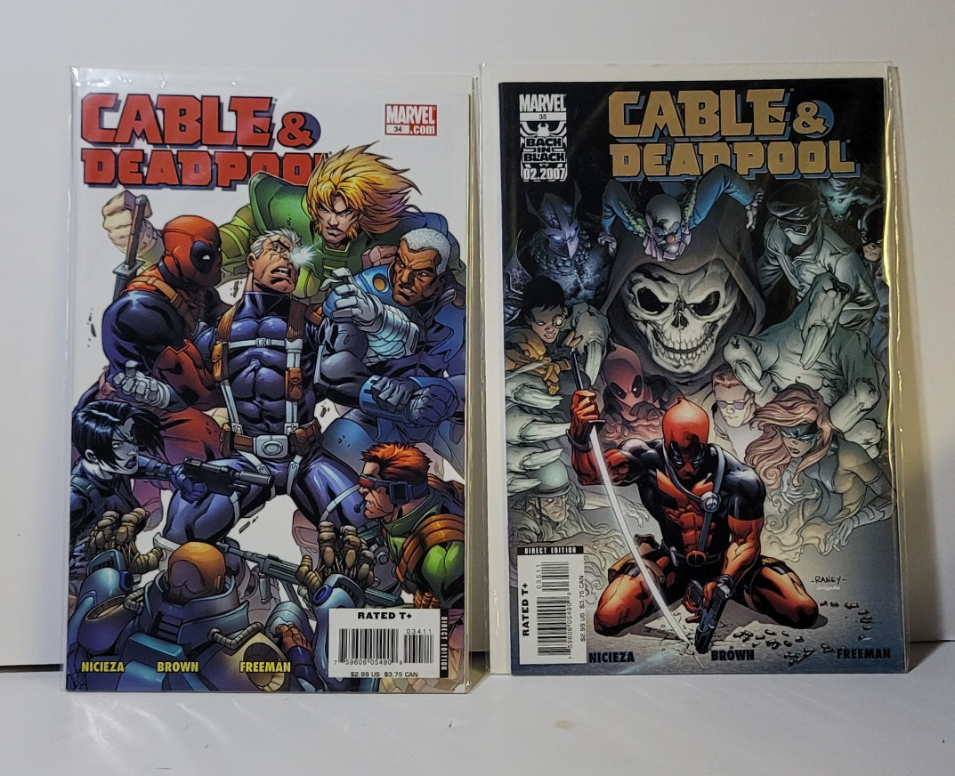 Cable & Deadpool 34 & 35 Comic Book Marvel 34