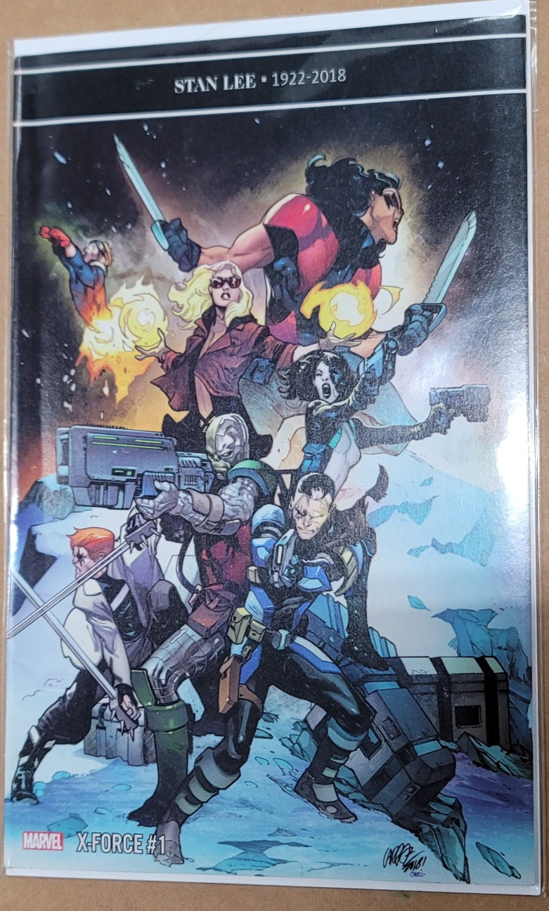 Marvel X-Force #1 Stan Lee 1922 - 2018 Tribute Comic Bookq Firmado