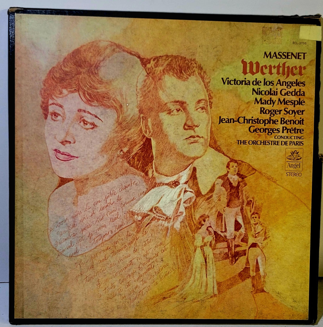 Massenet* - Victoria De Los Angeles, Gedda, Mesplé, Soyer, Benoit / Georges Prêtre conducting The Orchestre De Paris* ‎– Werther