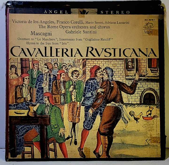 Mascagni The Rome Opera Orchestra  Chorus Victoria De Los Angeles, Corelli, Sereni, Lazzarini, Vozza, Gabriele Santini (2) ‎– Cavalleria Rusticana