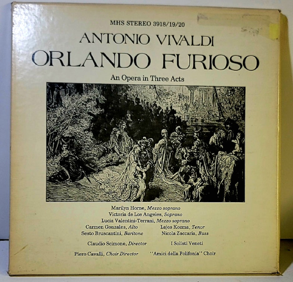 Vinyl Record - Antonio Vivaldi ‎– Orlando Furioso - An Opera In Three Acts - LP