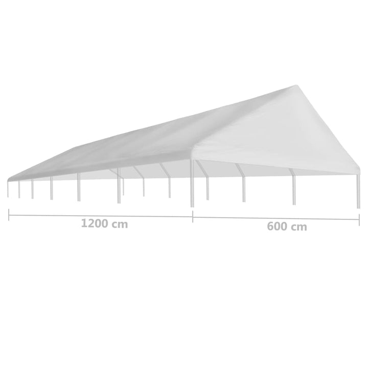 vidaXL Party Tent Roof White Canopy Gazebo Camping Sunshade Garden Multi Sizes