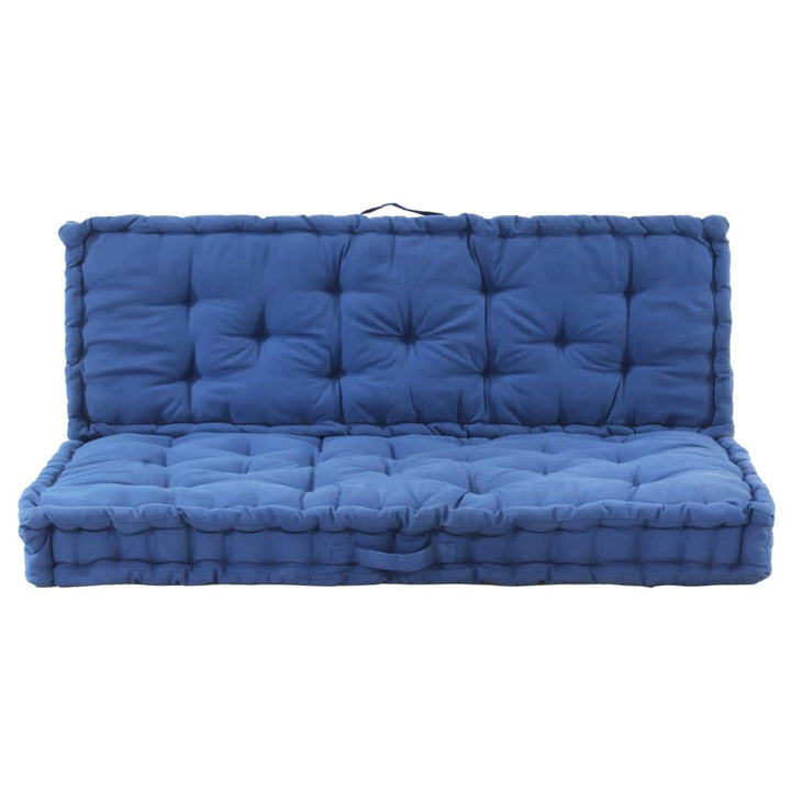vidaXL 1/2x Pallet Floor Cushions Cotton Chair Sofa Seat Multi Colors/Sizes