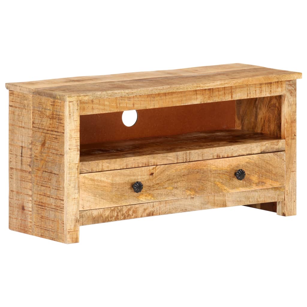 vidaXL TV Cabinet 31.1"x11.8"x15.7" Rough Mango Wood