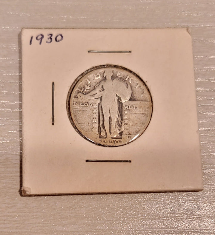 1930 Walking Liberty Quarter Silver Coin Good Rare - Deal Changer