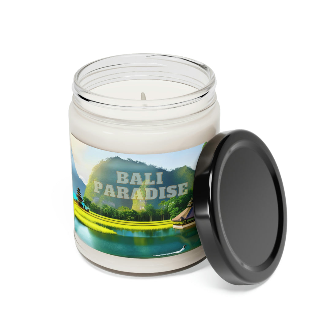 Bali Paradise | Beautiful Artistic Scenery | Scented Soy Candle, 9oz | Eco Friendly Many Scents