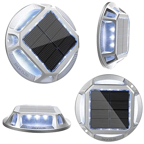 12 y 4 LED Solar Deck Driveway Dock Home Outdoor Patio Luces