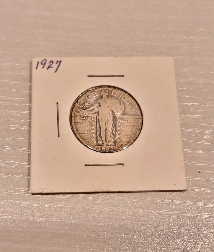 1927 Walking Liberty Quarter Silver Coin VF-20 Rare - Deal Changer
