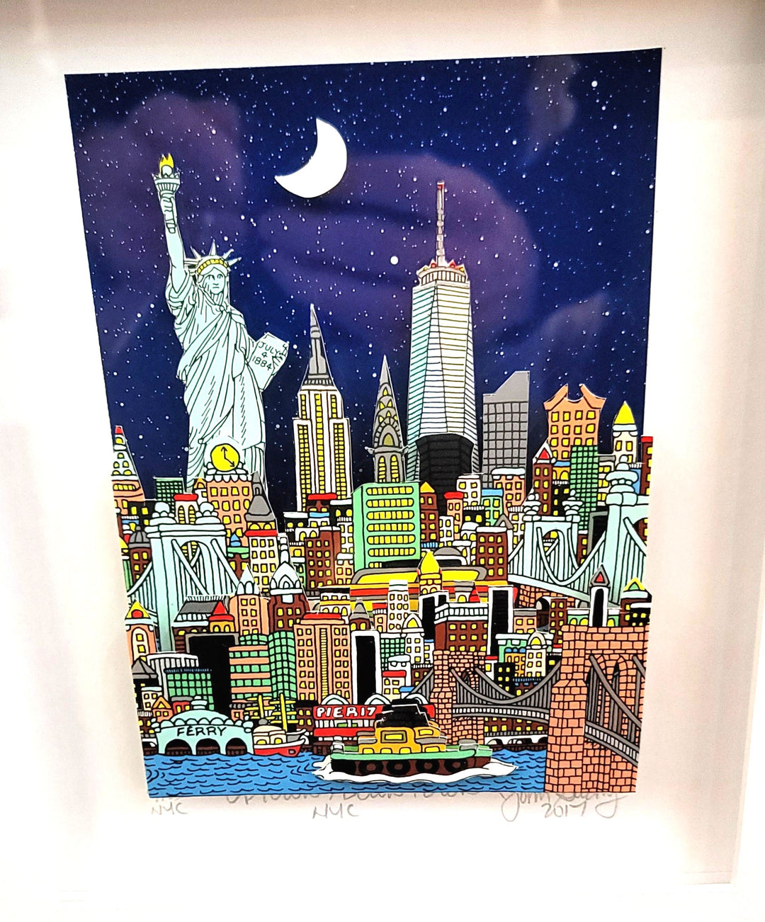 Manhattan John Suchy Limited Edition NYC Signed:"Uptown, Downtown" - Deal Changer