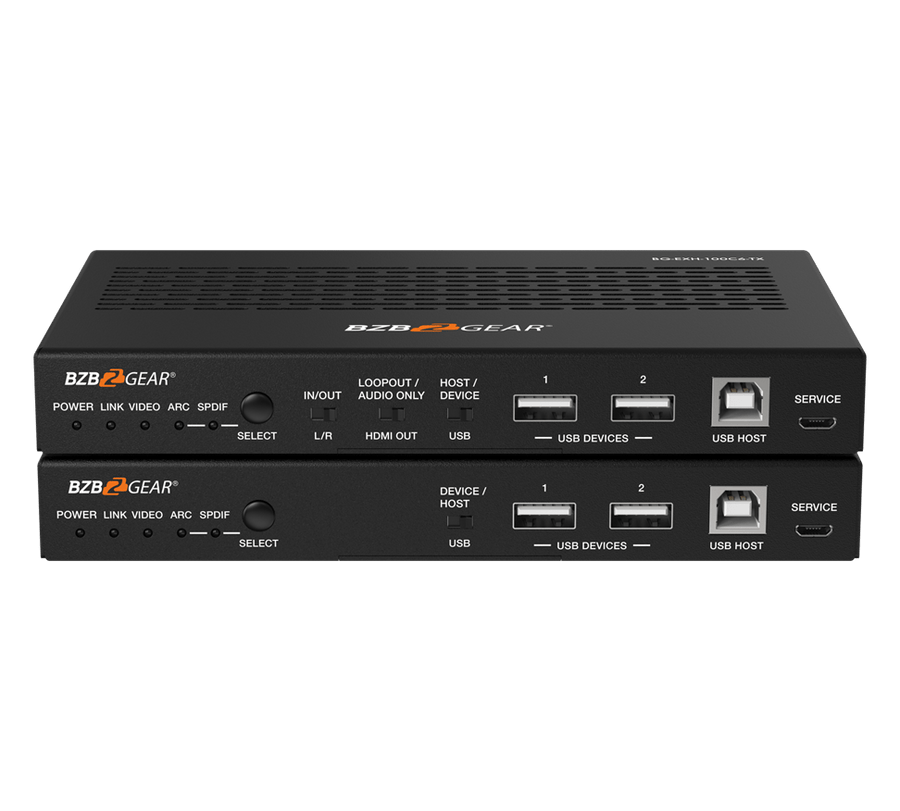 4K UHD HDMI/HDBaseT 3.0 Extender with IR/eARC/ARC/PoC/RS-232/Ethernet/USB and Audio Embedding/De-embedding up to 330ft
