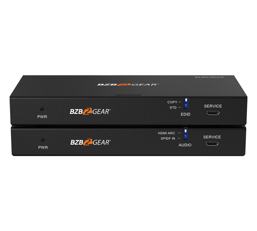 4K UHD HDMI HDBaseT Extender with IR/ARC/PoC/RS-232 and Audio Embedding/De-embedding up to 230ft