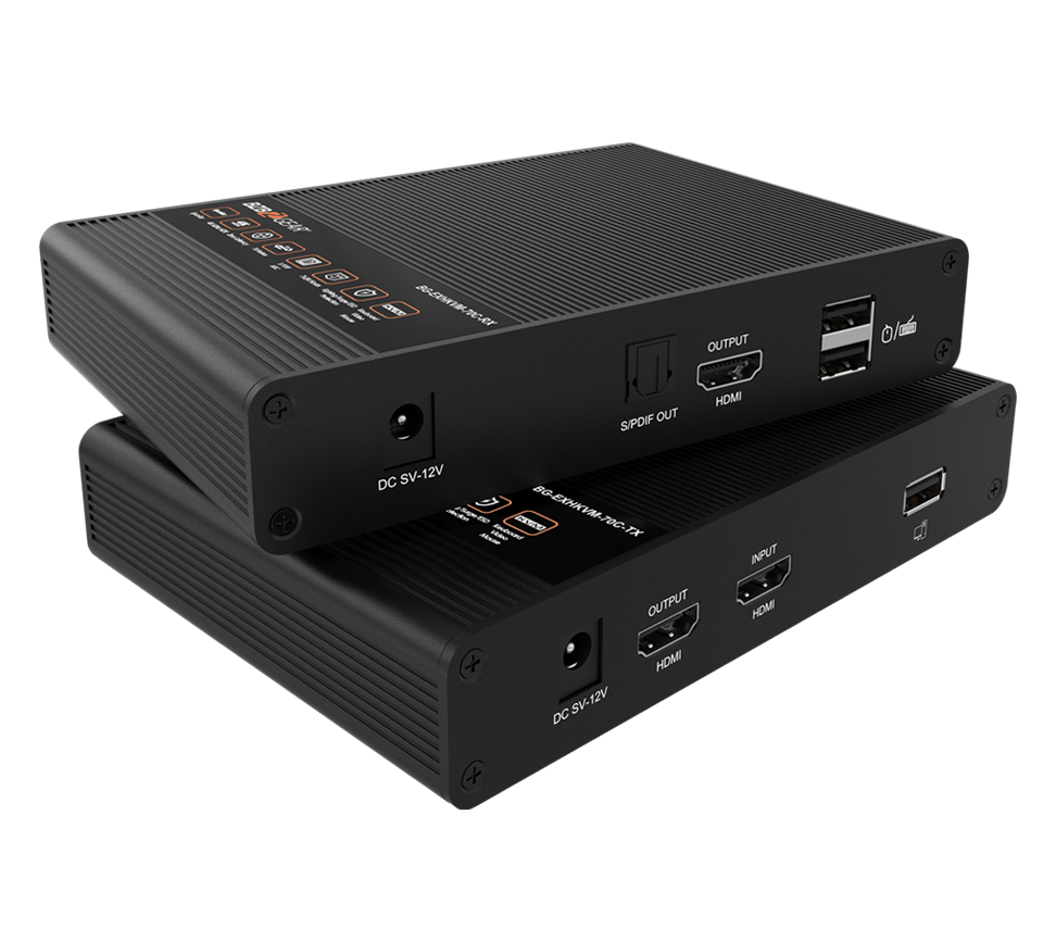 4K UHD HDMI and KVM Extender with Zero Latency up to 230ft Support HDR and ARC