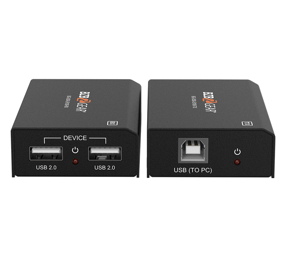 2-Port USB 2.0 Extender Over a Single CAT5E/6/7 Cable up to 330ft