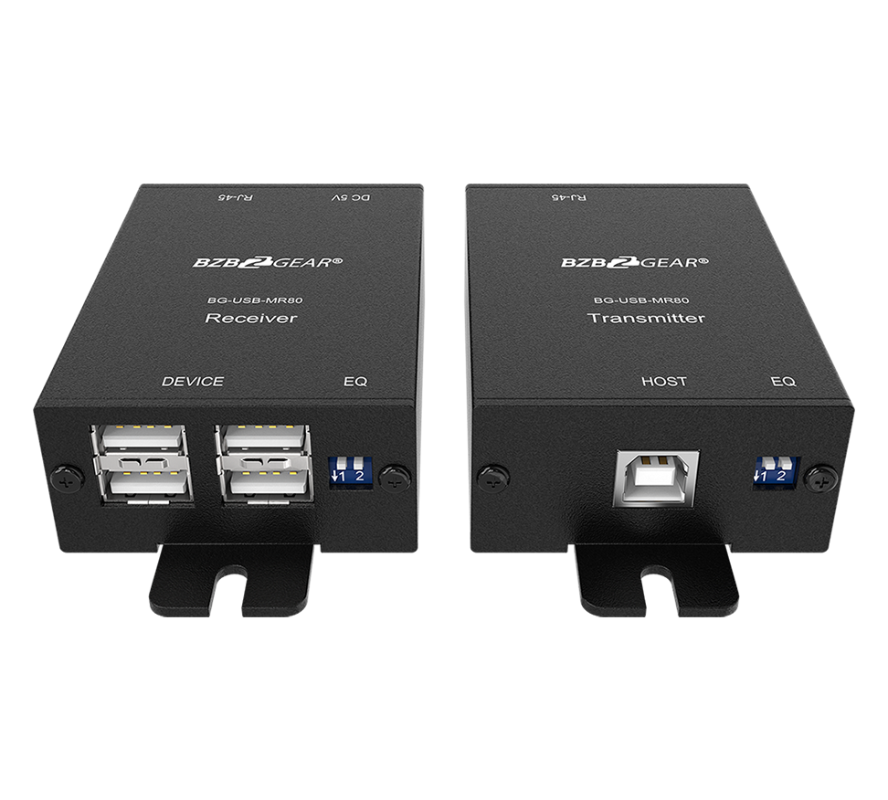 4-Port USB 2.0 Extender over Single CAT5E/6/7 up to 260ft(TAA Compliant)