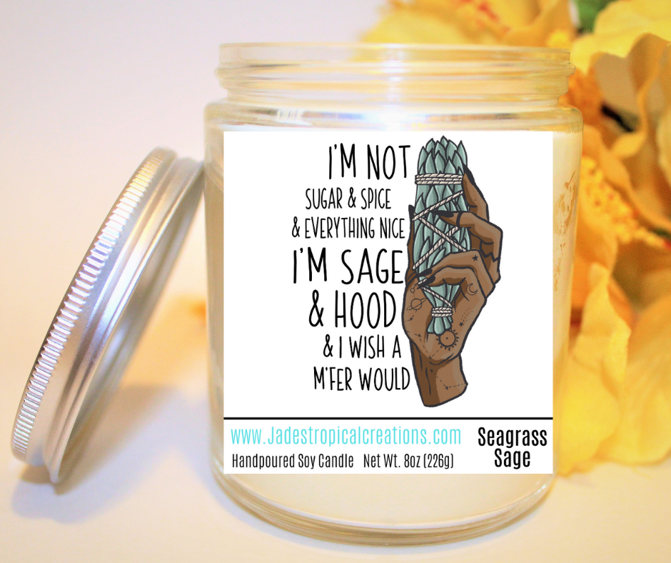 I'm Not Sugar & Spice Candle - Cinnamon Apple Fall Leaves Hot Cocoa +
