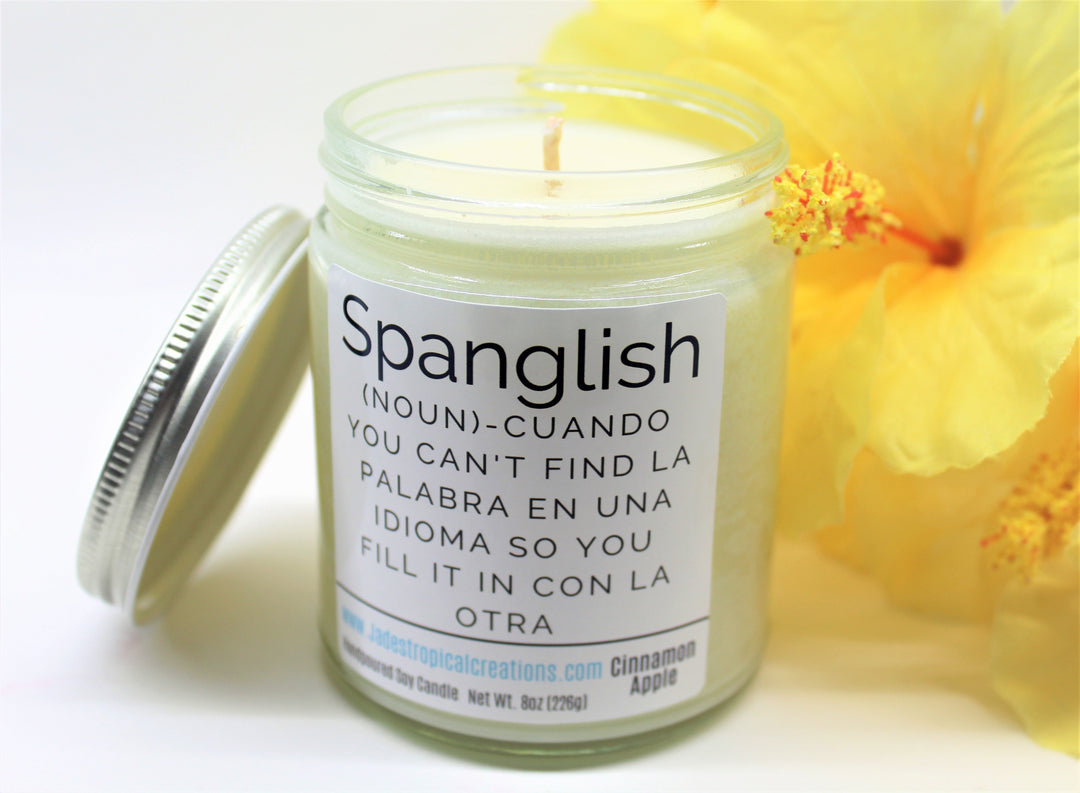 Spanglish Spanish Scented Candle