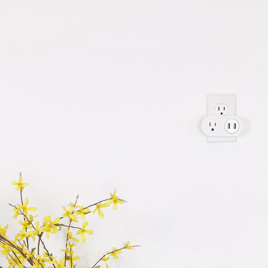INSTACHEW, Pureconnect+ Smart Plug with USB, App Enabled, Google Assistant and Alexa Compatible, Smart Converter, Smart Adapter, Smart USB connector