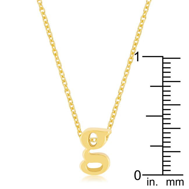 Golden Initial G Pendant