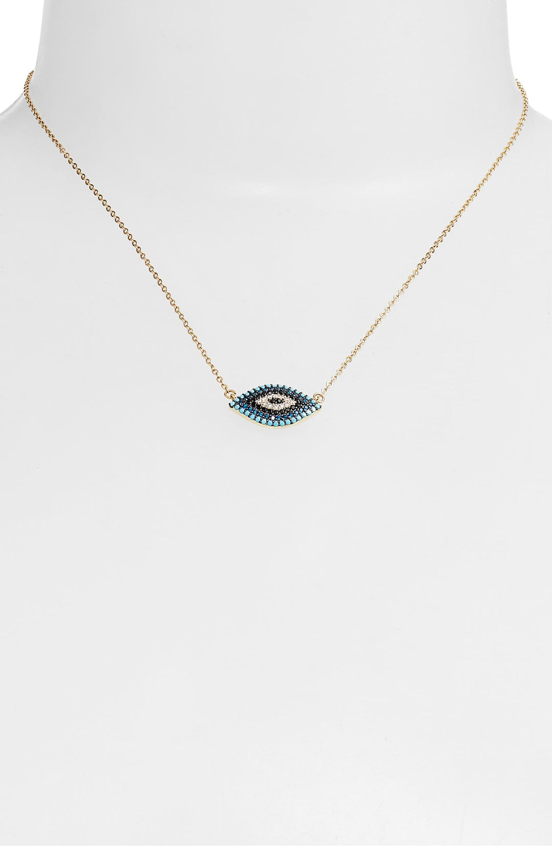 Pave Evil Eye Necklace